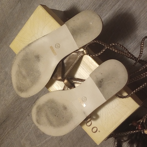 BAMBOO LACE UP SANDALS - Picture 5 of 7
